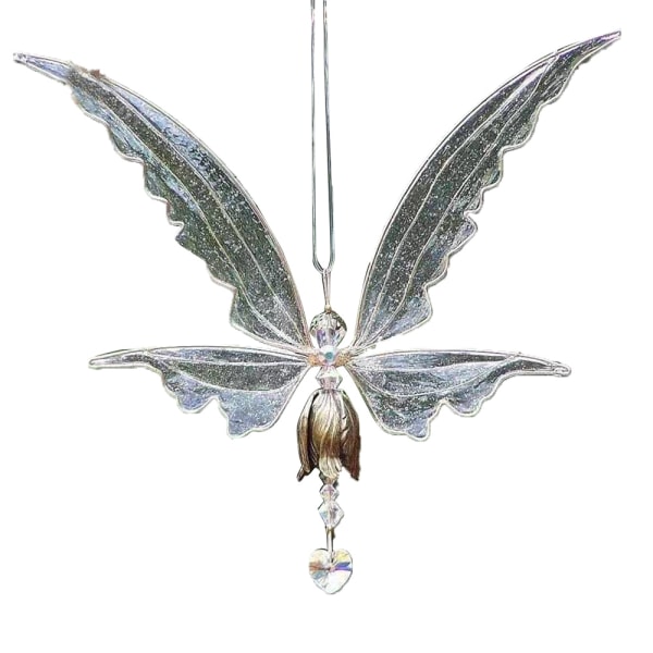 Angel Butterfly Fairy Crystals Suncatcher hängande prydnad