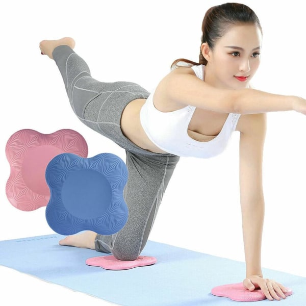 2 stk yoga knæpuder, beskytter knæ, hænder, håndled og albuer,