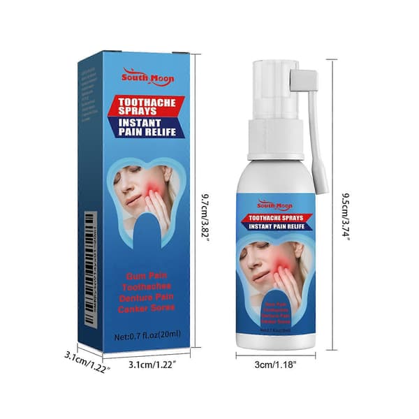 Instants Tandpine Lindring Spray Urteingrediens til Kvinder Mænd A