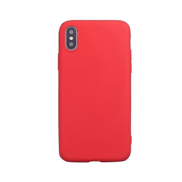 Ensfarget silikon deksel til iPhone XS Max/XS/X/7/8/7P/8P A