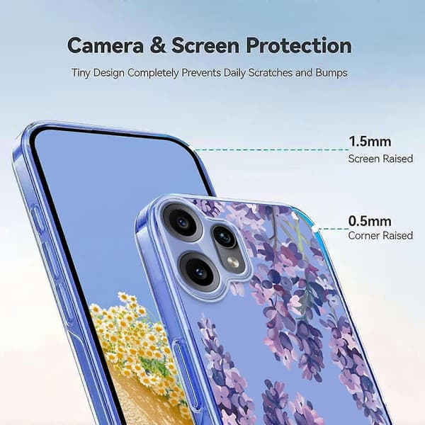 Blomstermønster Malet TPU Telefoncover til Nothing CMF Phone 2 Pro