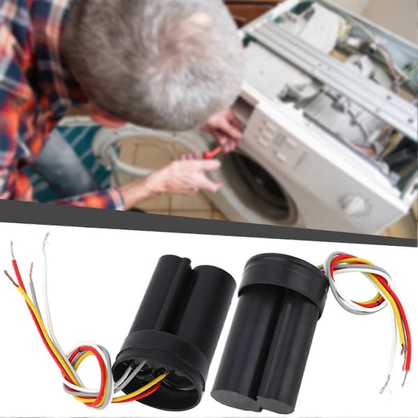 C450V 12uf+5uf Dobbelte Startkondensatorer Nem Installation Hvidevaredele Vaskemaskinetilbehør A
