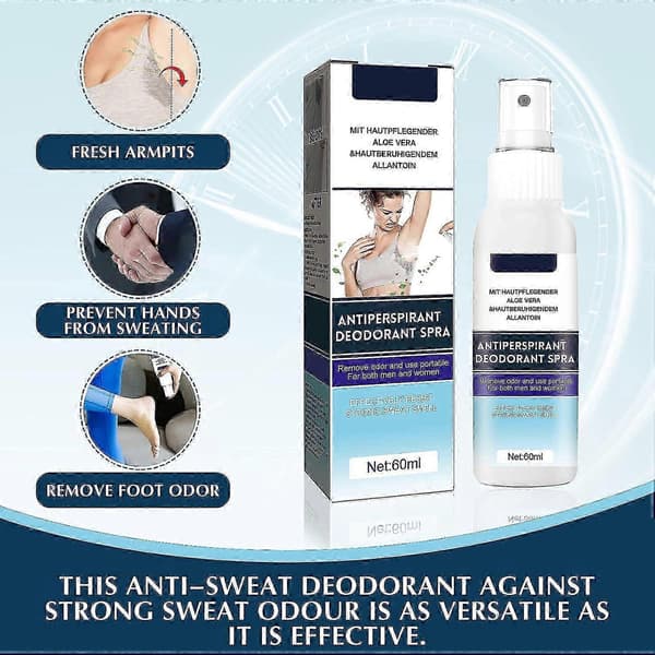 Antiperspirant Deodorant Spray, Kropslugtfjerner Spray Underarmslugtfjerner Aromatisk Lugtfjerner Spray A