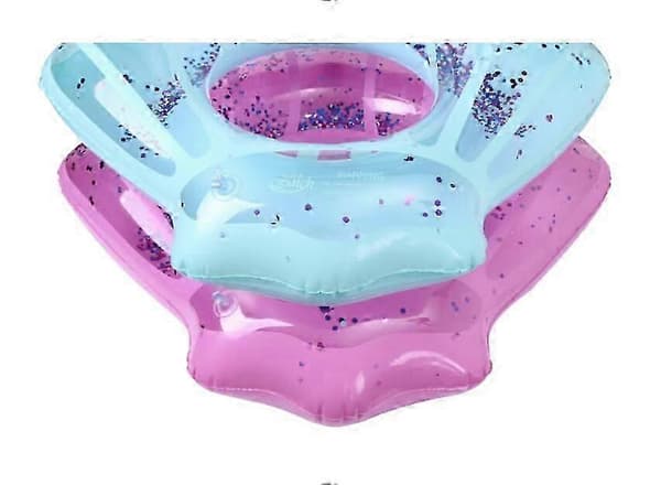 Glitter svømmering til pool strand sø oppustelig tube hurtig A