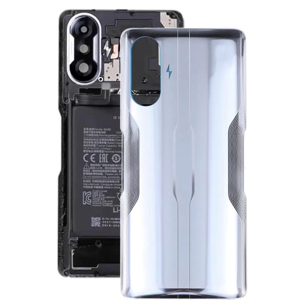 Glasbatteridæksel til Xiaomi Redmi K40 Gaming Sølv