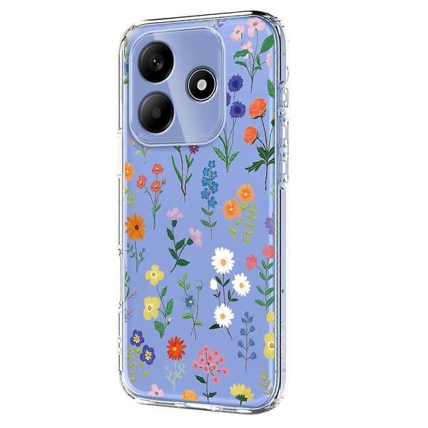 Blommönster Målat TPU-telefonfodral för Redmi Note 14 4G 164.84mm