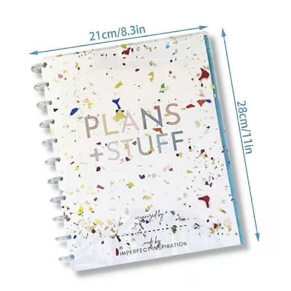 Minimalistisk Livsplanlægger Tidsstyring Organiser Notesbog til Happy Planner Style 1