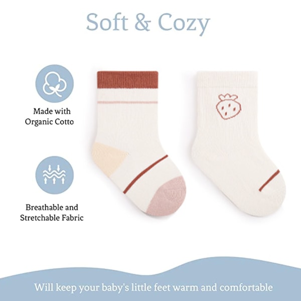 Baby sukat pojille ja baby vastasyntyneiden sukat - Crew Ankle Cotto