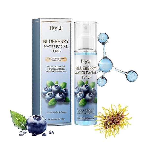 HOYGI Blåbärsvatten Ansiktsvatten Blåbärsvatten Ansiktsvatten Ansiktsfuktighetskräm Hud 100ml Sunshine100 25-26 A