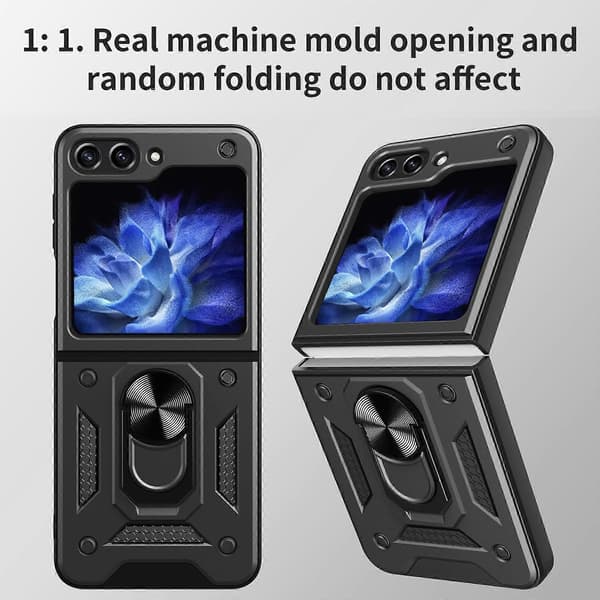 Armor Magnetic Bracket TPU+PC-telefonfodral för Samsung Galaxy Z Flip5