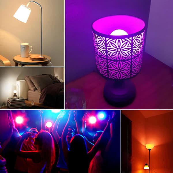 Smarte Bluetooth-kompatible pære i cool stil, dekorative festlys til fødselsdagsfester A