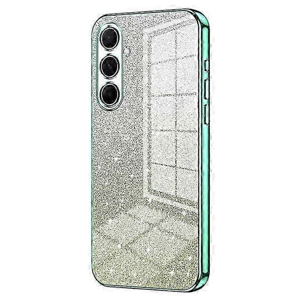 Galvanisering Gradient Glitter TPU-fodral för Galaxy A56 5G Stötsäkert Telefonskydd LösningGrön