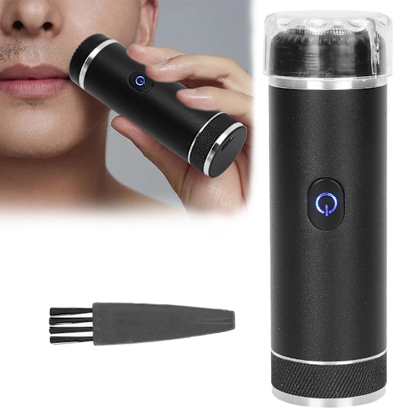 Rechargeable Electric Shaver Portable Washable Men Razor Beard Trimmer for GroomingBlack