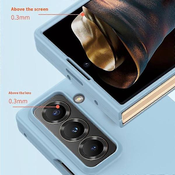 För Samsung Galaxy Z Fold Specialfodral Skin-Touch Textur Hårt PC Vikbart Telefonfodral
