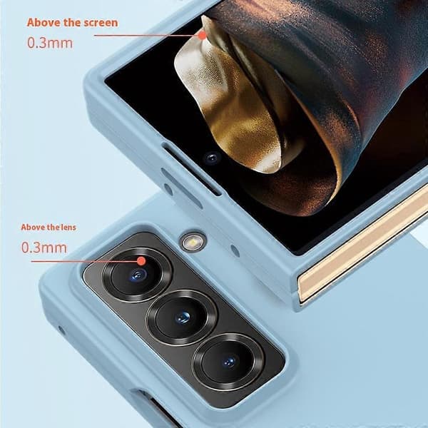 Til Samsung Galaxy Z Fold Special Cover Hud-Touch Tekstur Hårdt PC Foldbart Telefoncover