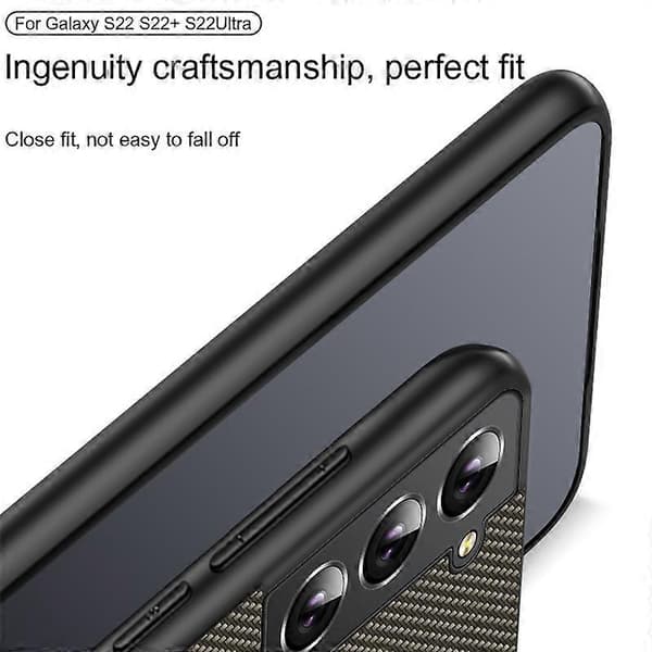 Telefonfodral med kolfibertextur, guld, för Samsung Galaxy S25 Edge 5G