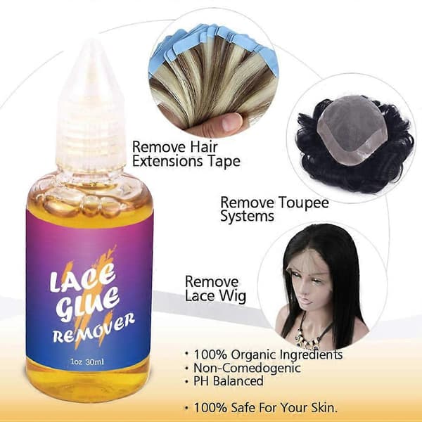 30 ml limfjerner for blonde parykker Effektiv hårlimfjerner A