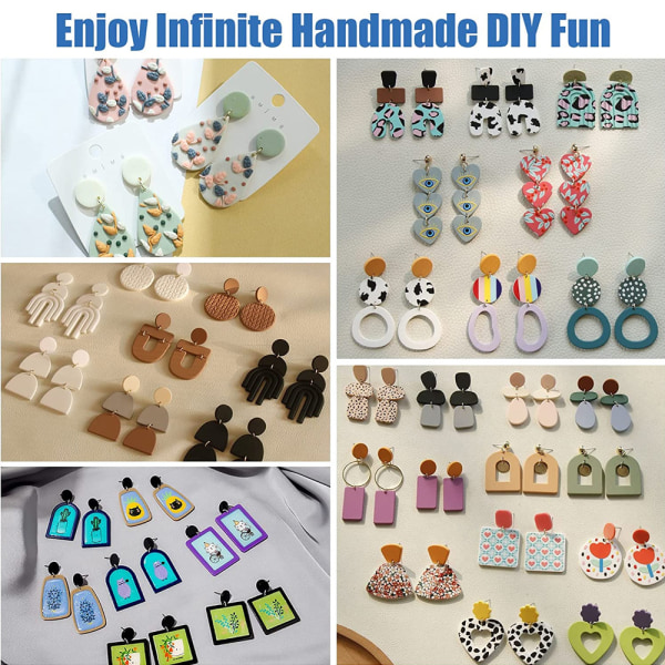 24 Former Polymer Clay Cutters, DIY Ørepynt Making Kit av 142