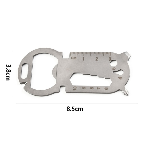 Outdoor multifunctional EDC tool card creative bottle opener