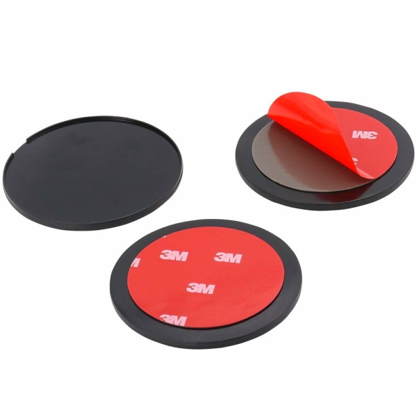 3-pak 8,6 cm selvklebende monteringsflater for dashbord, bilens dashbord klebrig selvklebende skive puteholder med 3M-klistremerke for Tomtom GO Start Navi