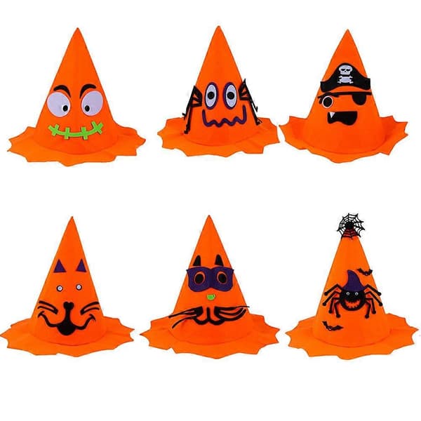 Pumpahatt för Halloween scenframträdande med 6 st rekvisita A