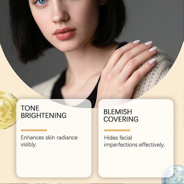 Full Coverage Concealer for Dype Hudtoner Langvarig Vanntett Sminke for Hyperpigmentering og Feilfri Finish A