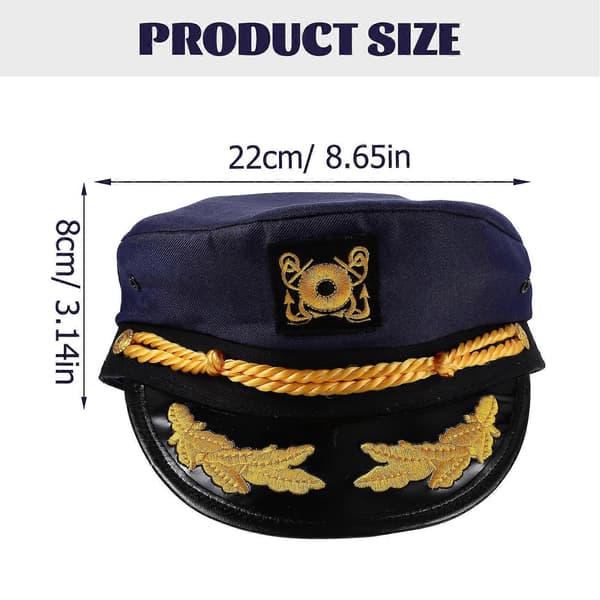Hatt Halloween-dekorasjon for voksne i marineblå polyester 1-pakning A