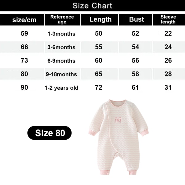 Høst og vinter baby body baby creeper full open romper