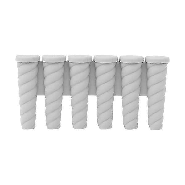 25-26 Husholdnings Lang Stripe Isfremstilling Silikon Isbrett Matkvalitets Sylinder 6 Sammenkoblede Små Ispinner A