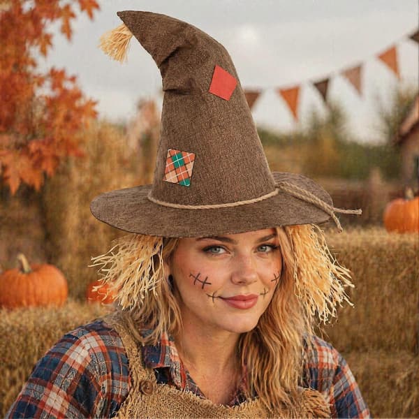 Halloween Fugleskræmselhat – Justerbar & Åndbar – til Voksne A