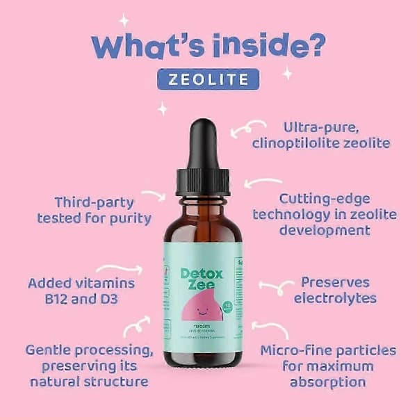Zeolittdråper for barn Detox Bærsmak 30ml Tubeernæringstilskudd A