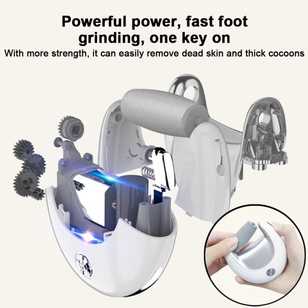 Foot File Corn Callus Remover, Portable Electronic Exfoliator