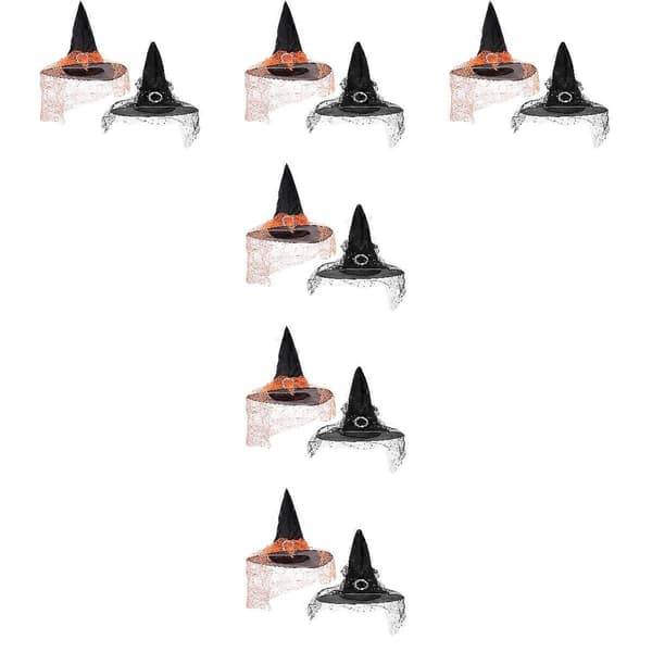 Halloween heksehat fest heksehat til Halloween 12 stk. kostumerekvisitter A