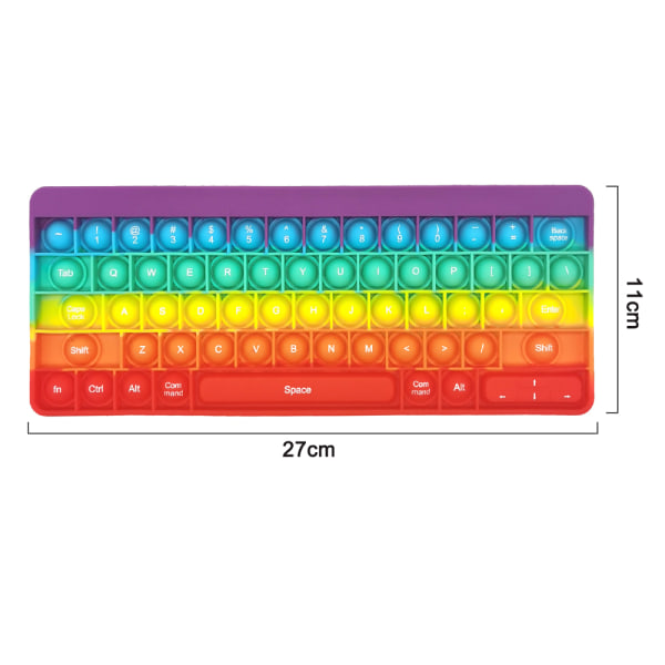 Sensorisk leketøy Regnbue Popping Silikon Spill Leker Angst og Stress