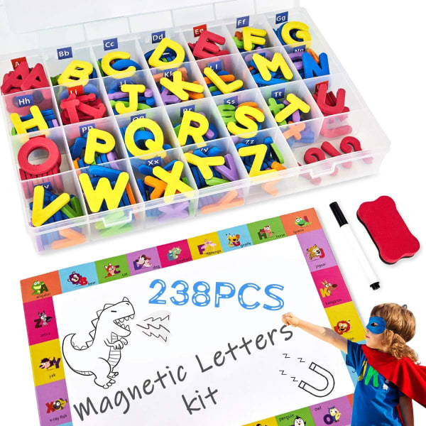 Magnetic Letters Kit, Classroom Magnets 238 Pcs with Large Doubl