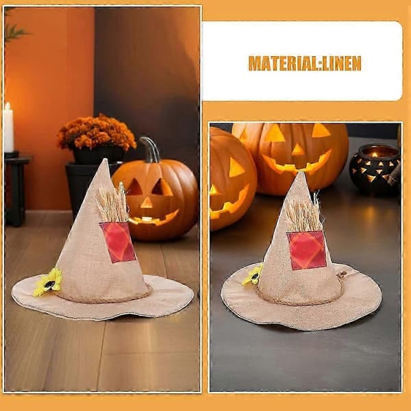 Auringonkukka-linnunpelätti-noitahattu 2 kpl Halloween-asuun A