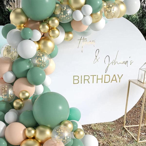 117 st ballonger Arch Kit för bröllop baby shower födelsedag