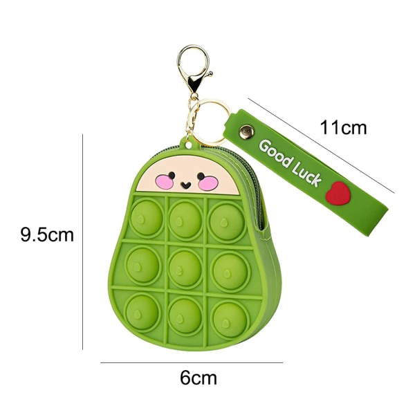 Myntpung lommebok leketøy for jenter gave, silikon små poser