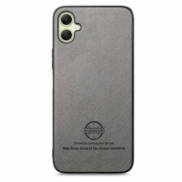 Telefonfodral i twilltyg med läderbaksida för Samsung Galaxy A05