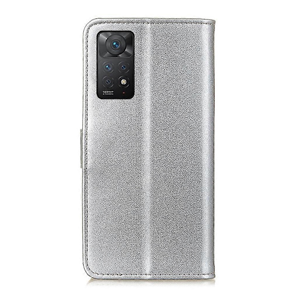 För Xiaomi Redmi Note 12 Pro 4G/11 Pro 4G (MediaTek)/Note 11 Pro 5G (Qualcomm) Texturerat PU-läder +