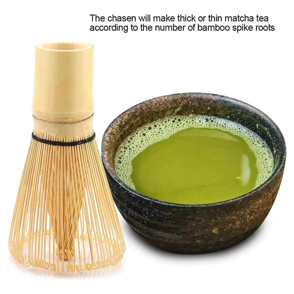 Bambuvisp Matcha Borste Matcha Visp Matcha Set Matcha Visp Set Bambuvisp för Matcha Te Naturlig Bambu Tevisp Chasen Förbereda Matcha