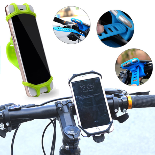 smarttelefon 360° rotasjon telefonholder for sykkel motorsykkel Orange