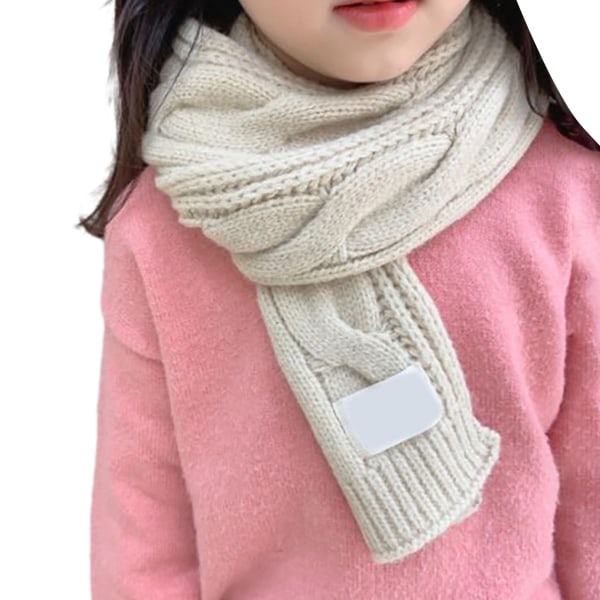 Børnetørklæde Blødt, varmt strikket halsvarmer Klassisk vintertørklæde til B