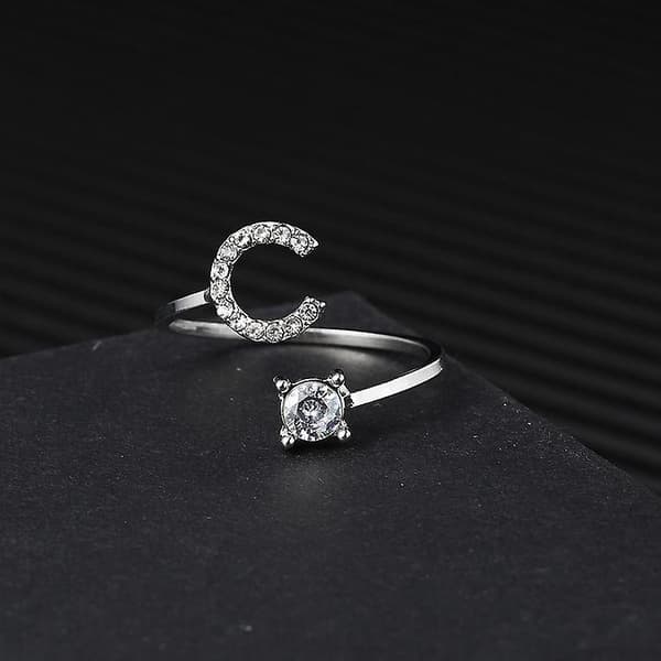 Fingerringer Enkelhet Engelske Bokstaver Ringer Mote Smykker Knokkelringer A