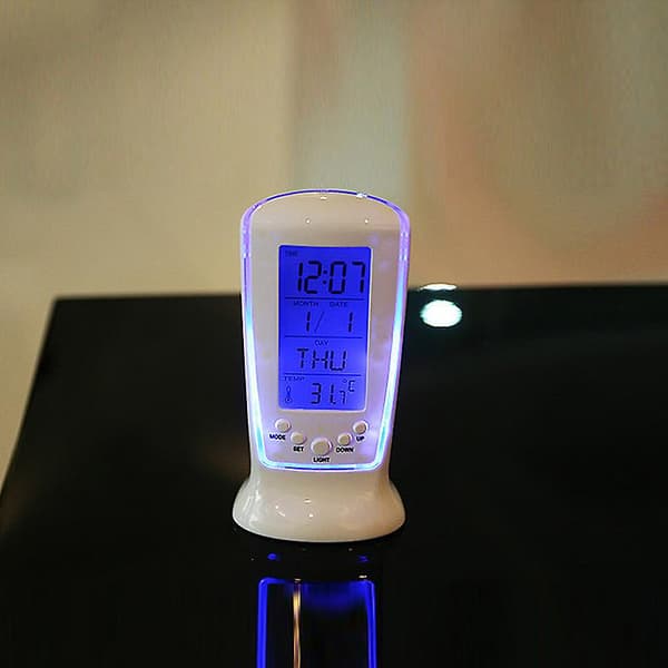 Digital Alarm LED Ur LCD Display Kalender Termometer A