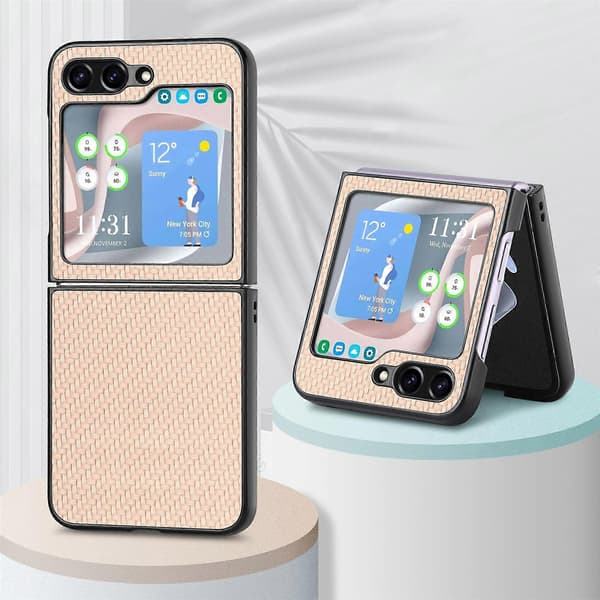 Karbonfiber sammenleggbart telefondeksel til Samsung Galaxy Z Flip5