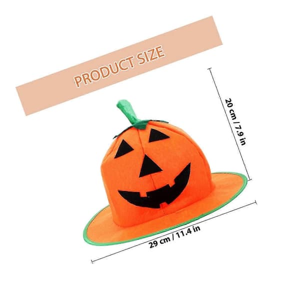 Gresskarhatt Rekvisitt Halloween Hodeplagg Opptreden Halloween Partyhatt Dekorasjon A
