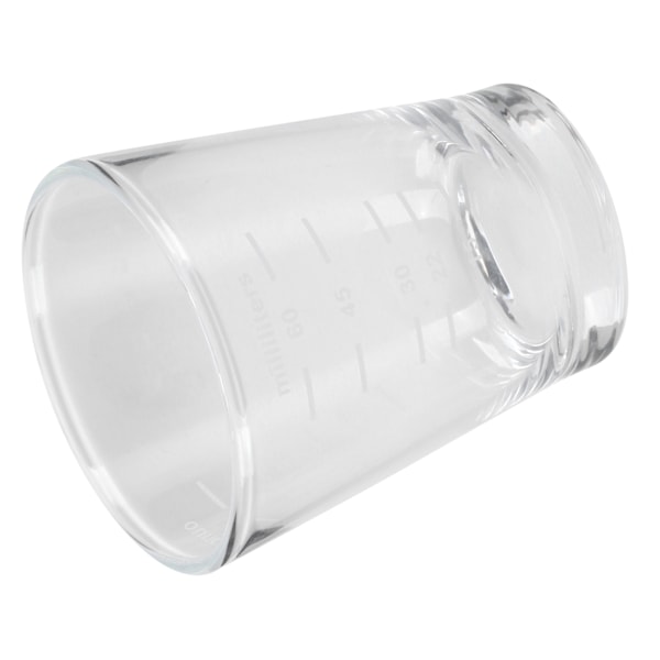 Kraftig Shotglas med Tung Botten, Mångsidig Användning med Lättlästa Markeringar, Graderade Indikationer, Klar Glas Konstruktion, 80ml Kapacitet
