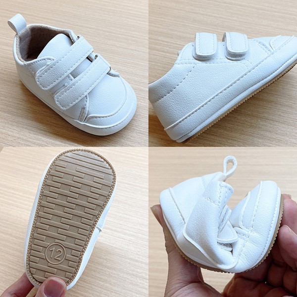 Baby pojkar flickor Sneaker Slip On Anti Skid Nyfödda godisskor i 0-18 månader