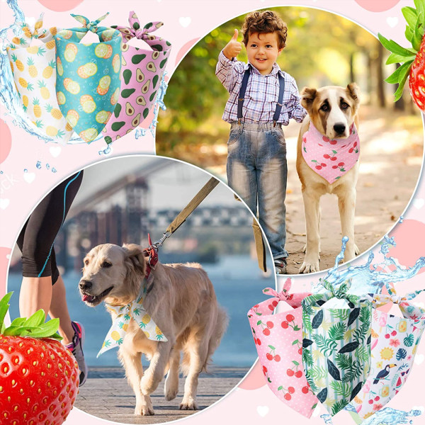 12 st Hundbandana Halsduk Tvättbar Triangulär Haklappar Husdjur
